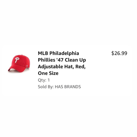 RED PHILLIES HAT. - Picture 4 of 4
